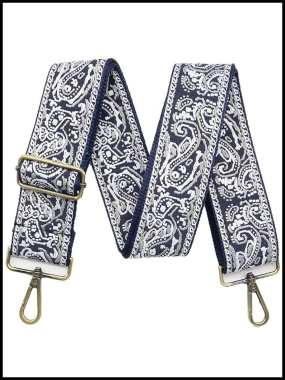 LEMEDE 2" Wide Adjustable Guitar Purse Strap Crossbody Bag Shoulder Strap Ethnic
